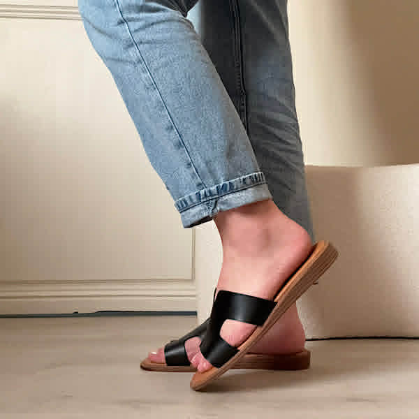 Mules noires "Léna" – Image 2