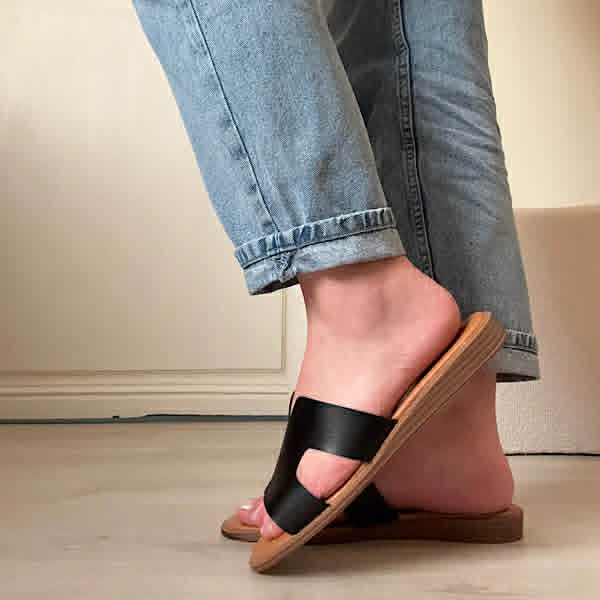 Mules noires "Léna" – Image 4